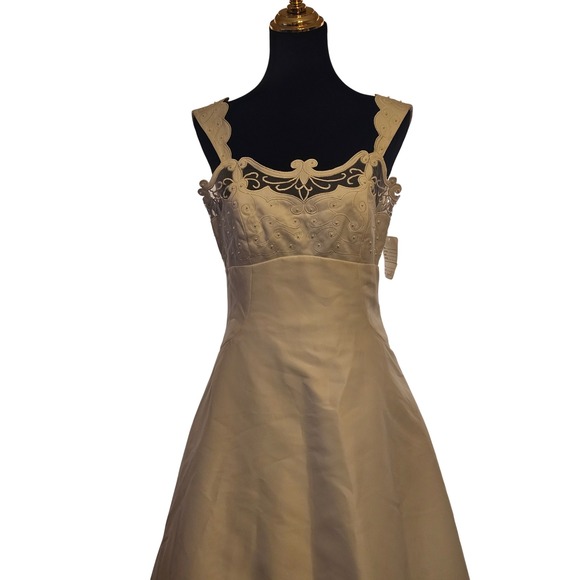 Dantelle Dresses & Skirts - DANTE Wedding Dress Ivory Lace Overlay Tulle Train Bridal Gown Size 10